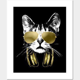 Dj Cat Bling Posters and Art